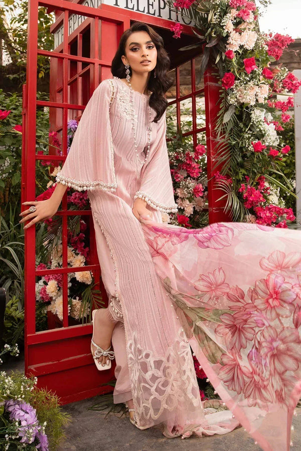 Maria B | M Prints Spring 24 | MPT-2109-B by Maria B - Designer Dress  - Type : Ladies Clothes - Available at Libayah - 100% Original 