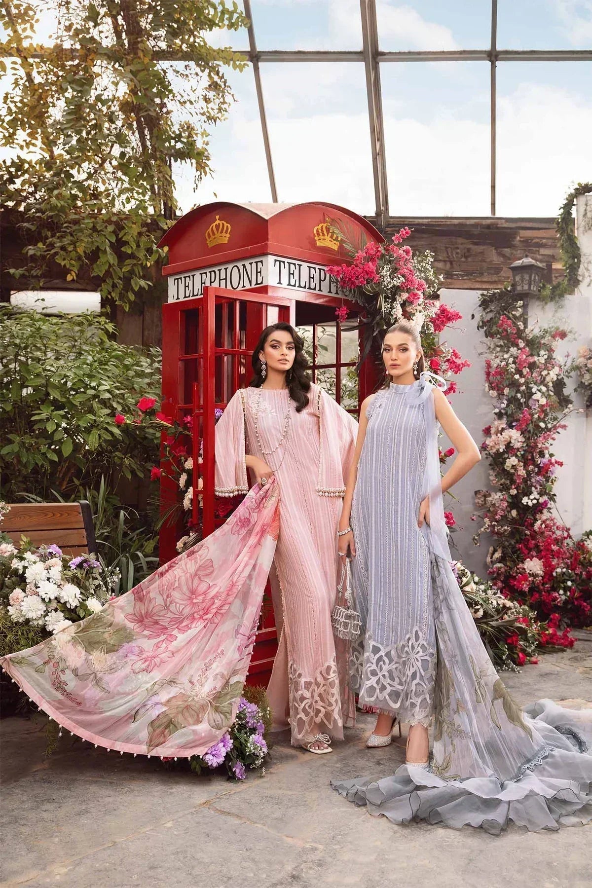 Maria B | M Prints Spring 24 | MPT-2109-A by Maria B - Designer Dress  - Type : Ladies Clothes - Available at Libayah - 100% Original 