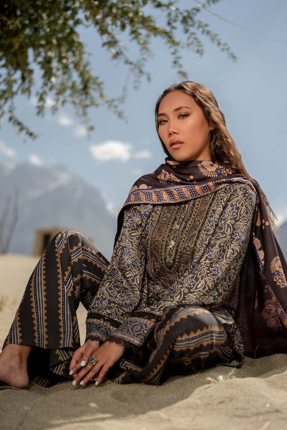 Maria B | Winter Basics 2024 |  511-A by Maria B - Designer Dress - Type: Ladies Clothes - Available at Libayah - 100% Original