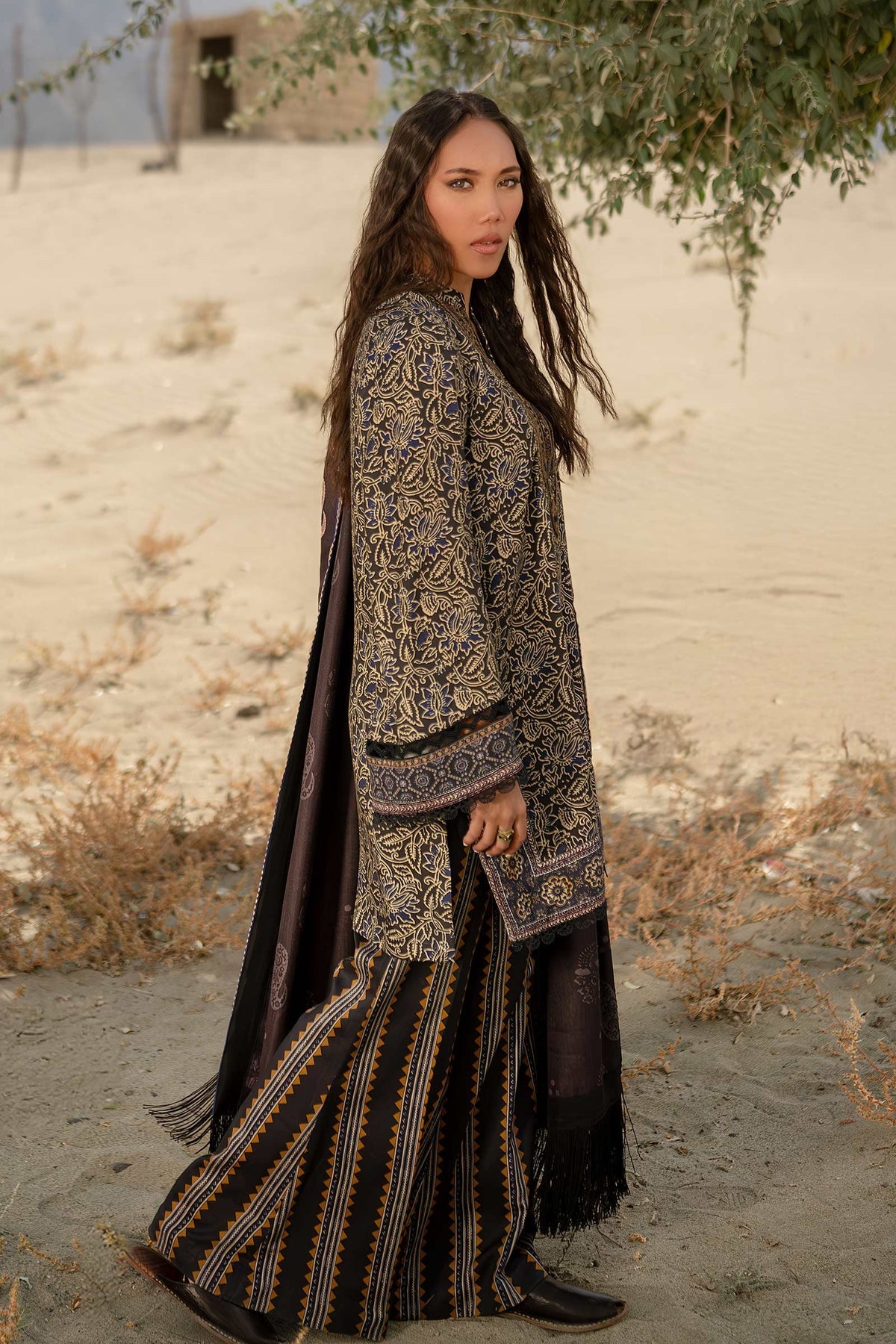 Maria B | Winter Basics 2024 |  511-A by Maria B - Designer Dress - Type: Ladies Clothes - Available at Libayah - 100% Original