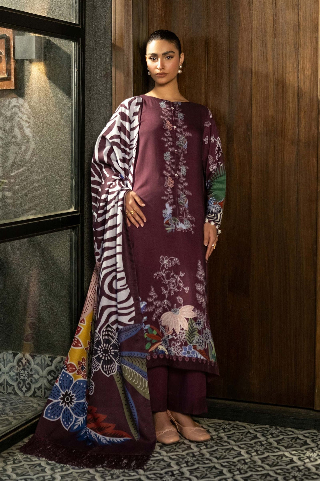 Maria B | Winter Basics 2024 |   512-A by Maria B - Designer Dress - Type: Ladies Clothes - Available at Libayah - 100% Original