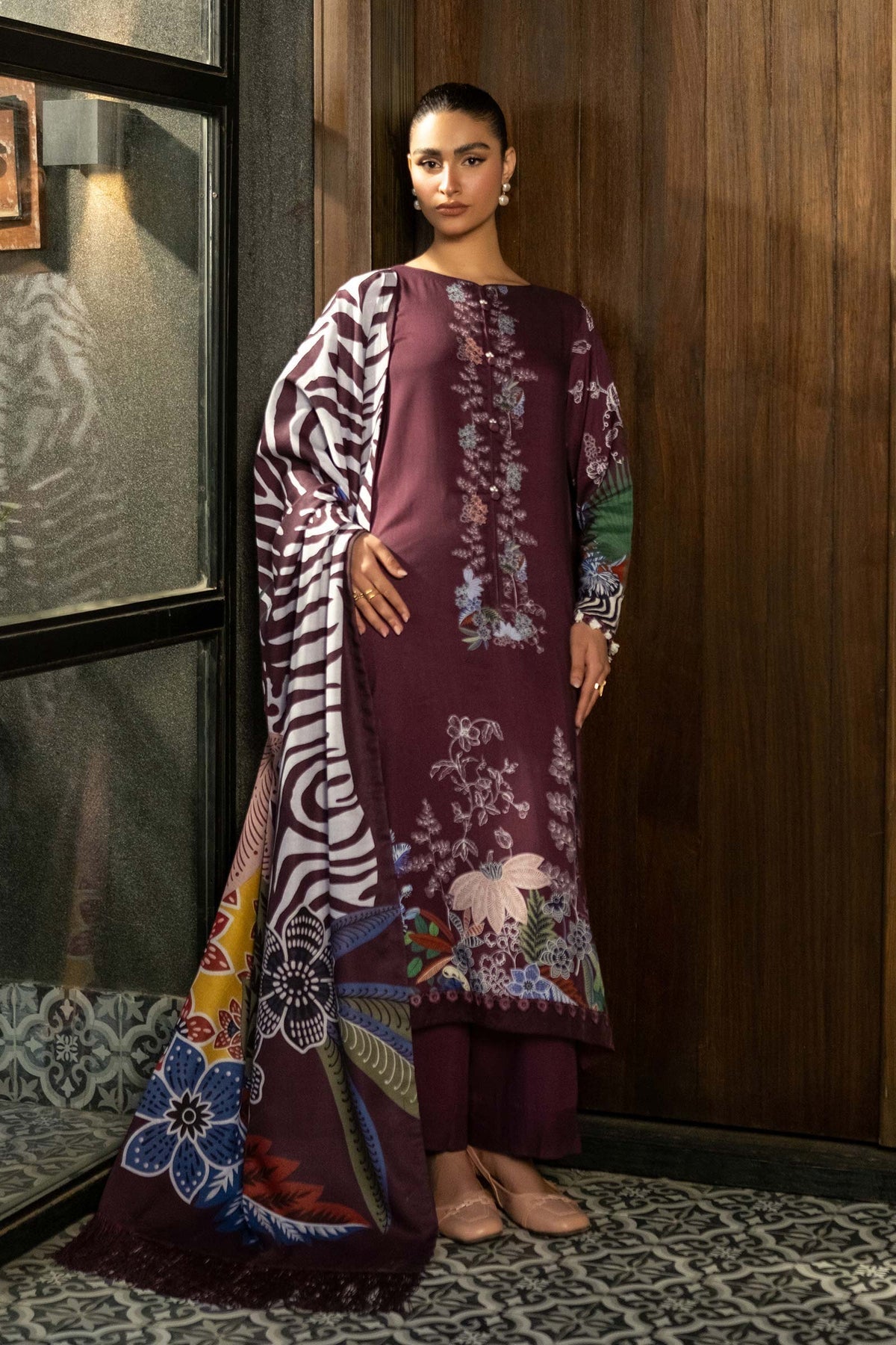 Maria B | Winter Basics 2024 |   512-A by Maria B - Designer Dress - Type: Ladies Clothes - Available at Libayah - 100% Original