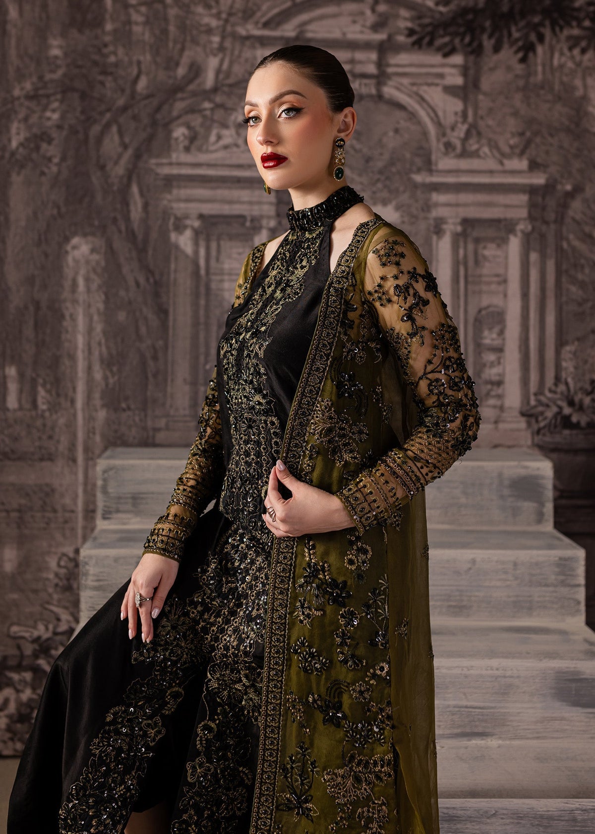 Maria Osama Khan | Mystara Wedding Festive | Storm by Maria Osama Khan - Designer Dress - Type: Ladies Clothes - Available at Libayah - 100% Original