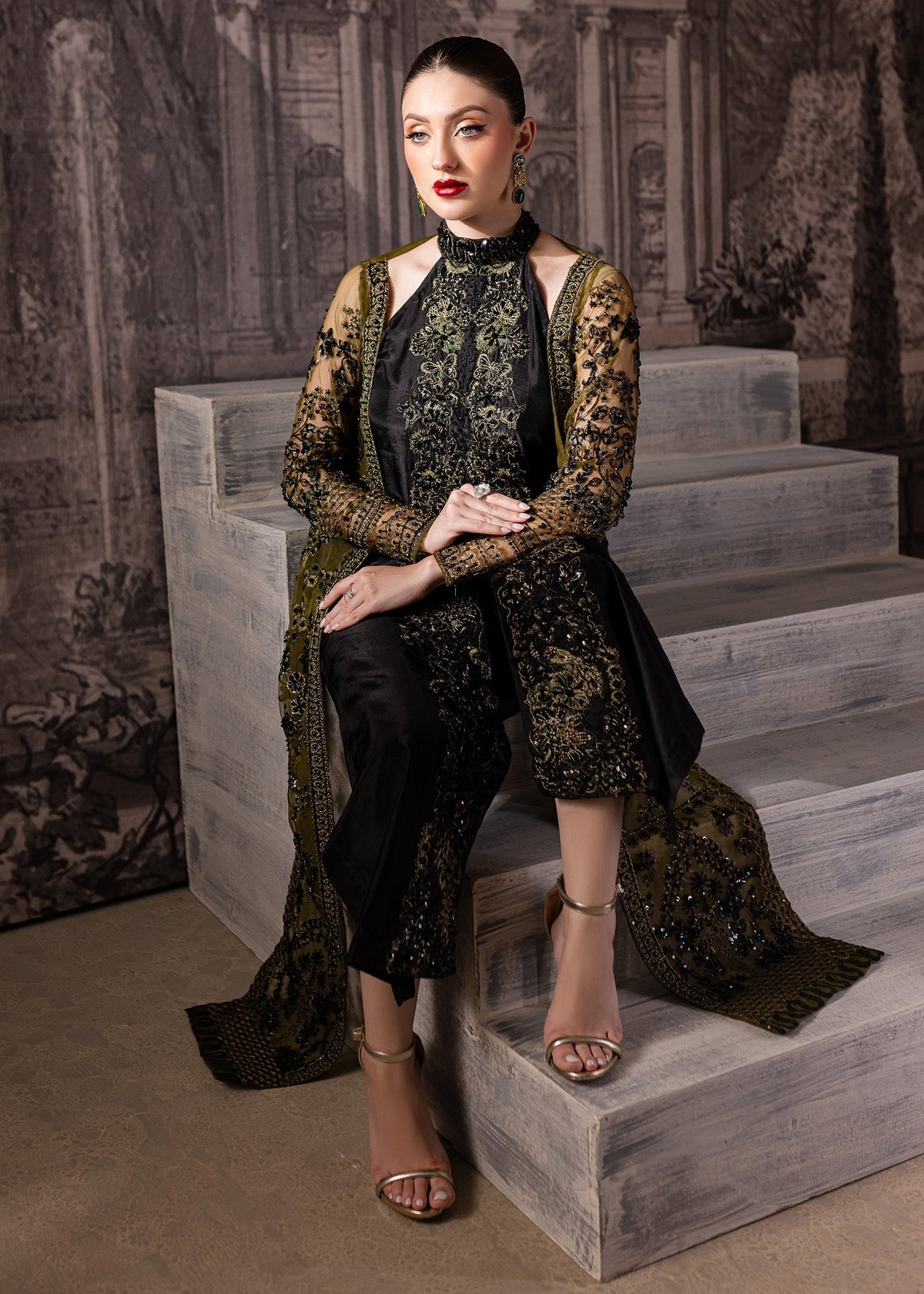 Maria Osama Khan | Mystara Wedding Festive | Storm by Maria Osama Khan - Designer Dress - Type: Ladies Clothes - Available at Libayah - 100% Original