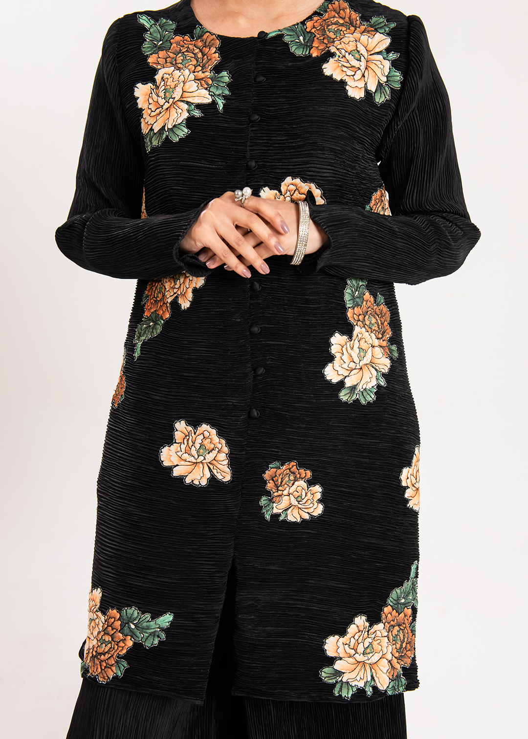Maria Osama Khan | Claire Pleated Silk | Twilight by Maria Osama Khan - Designer Dress - Type: Ladies Clothes - Available at Libayah - 100% Original
