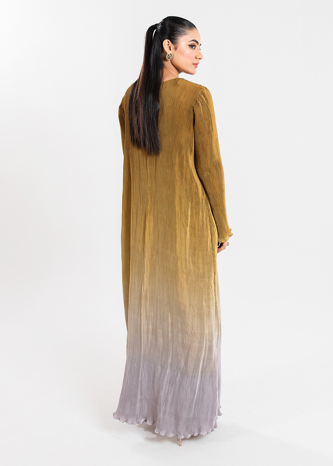 Maria Osama Khan | Claire Pleated Silk | Honeycomb by Maria Osama Khan - Designer Dress - Type: Ladies Clothes - Available at Libayah - 100% Original