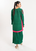 Maria Osama Khan | Claire Pleated Silk | Ivy by Maria Osama Khan - Designer Dress - Type: Ladies Clothes - Available at Libayah - 100% Original