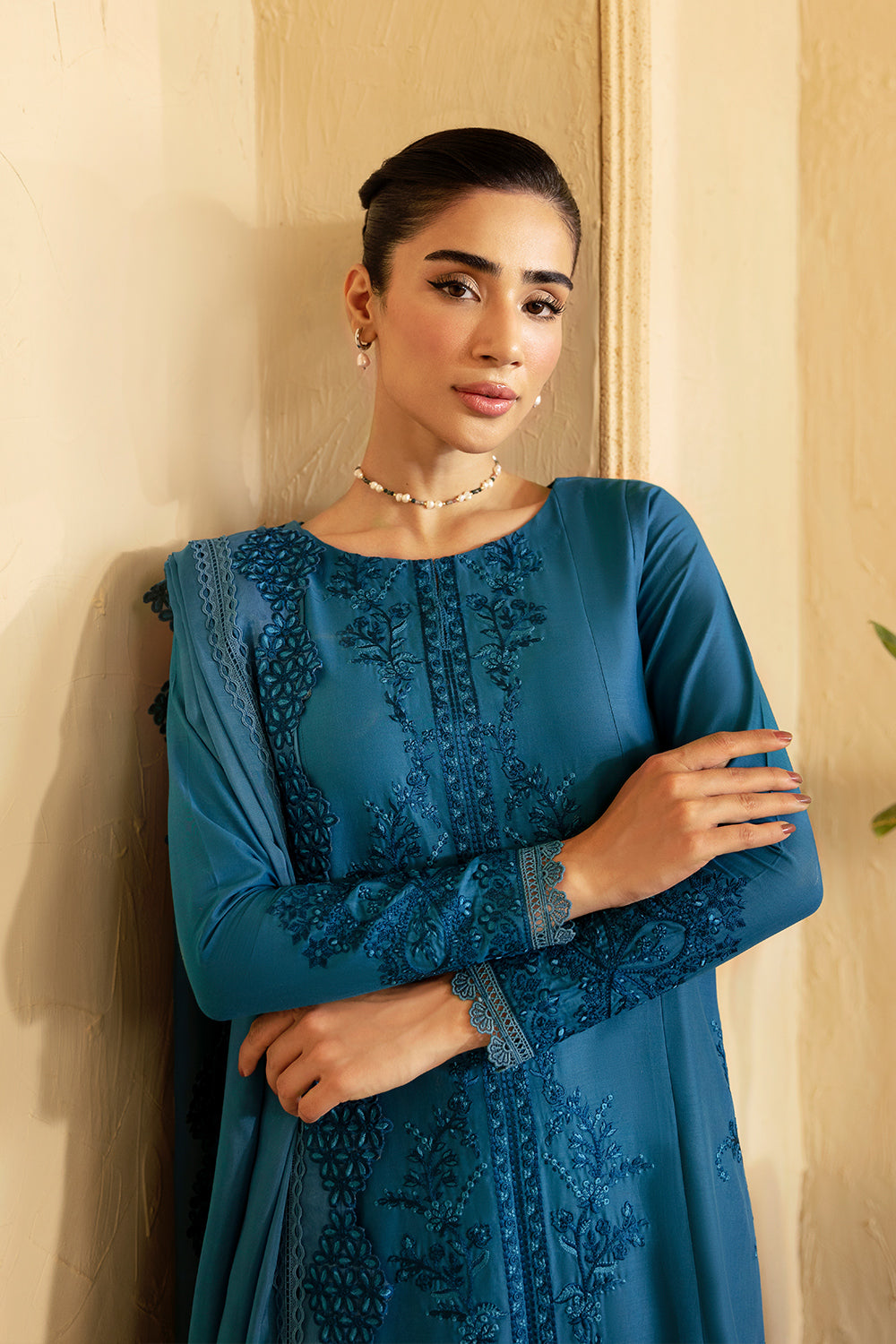 Azure | Luxury Premium Cambric 24 | Marine Whisper by Azure - Designer Dress - Type: Luxury - Available at Libayah - 100% Original