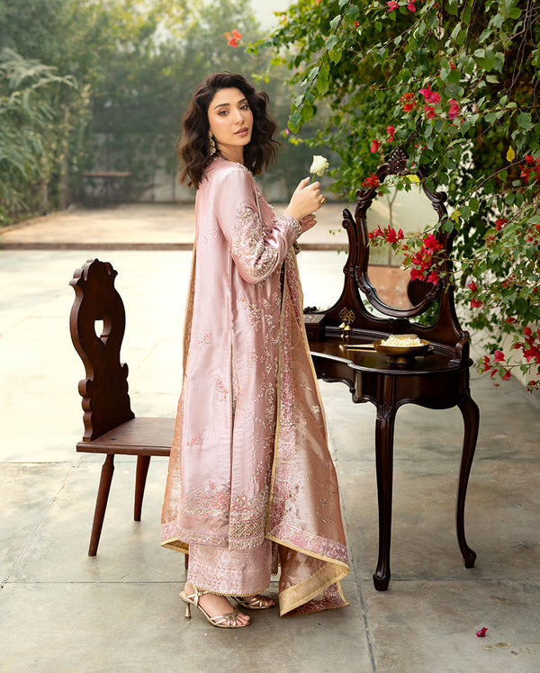 Mushq | Sunehri Lama Silk | Marium by Mushq - Designer Dress  - Type : Ladies Clothes - Available at Libayah - 100% Original 