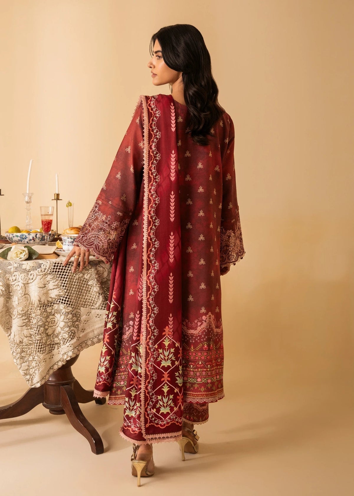 Aabyaan | Izabel Prints Linen Edit 24 | TAHLIA (AZ-09) by Aabyaan - Designer Dress - Type: Ladies Clothes - Available at Libayah - 100% Original