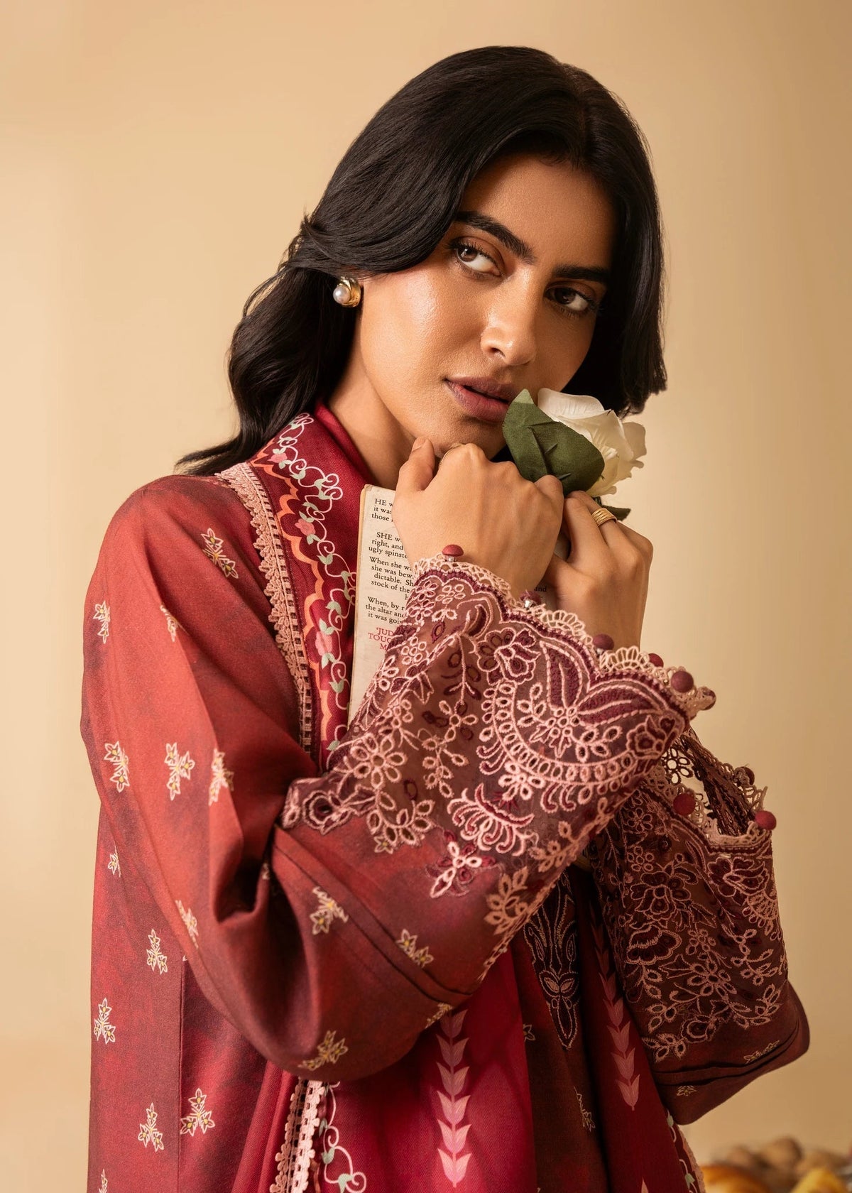 Aabyaan | Izabel Prints Linen Edit 24 | TAHLIA (AZ-09) by Aabyaan - Designer Dress - Type: Ladies Clothes - Available at Libayah - 100% Original