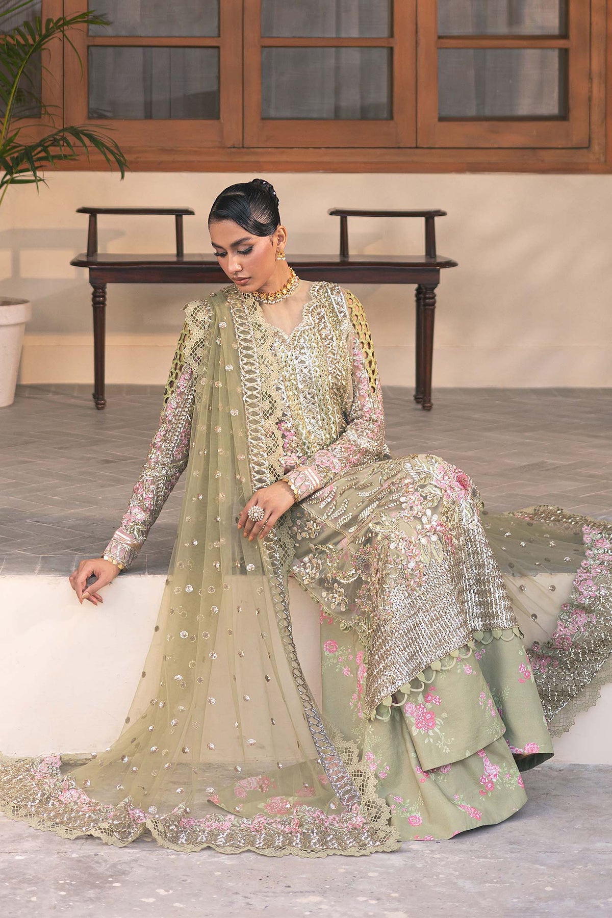 Maryam Hussain | Marwa Luxury Formals 24 | Muskan by Maryam Hussain - Designer Dress - Type: Ladies Clothes - Available at Libayah - 100% Original