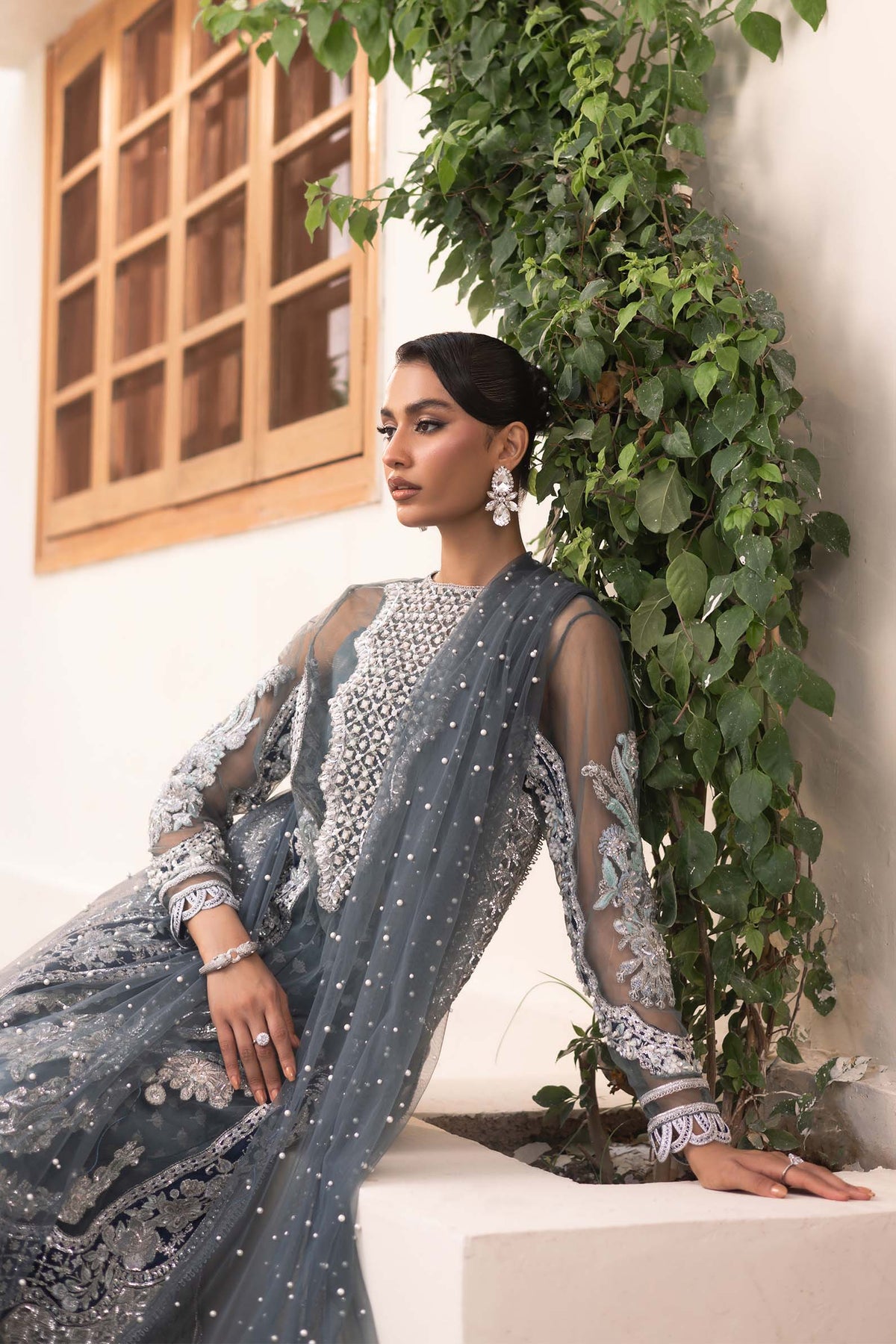 Maryam Hussain | Marwa Luxury Formals 24 | Zari by Maryam Hussain - Designer Dress - Type: Ladies Clothes - Available at Libayah - 100% Original