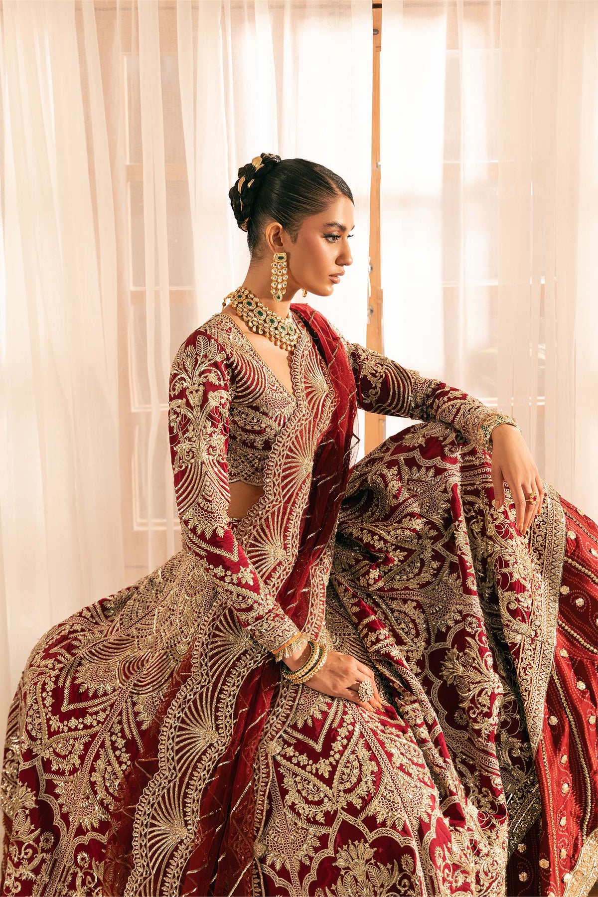 Maryam Hussain | Marwa Luxury Formals 24 | Moorni by Maryam Hussain - Designer Dress - Type: Ladies Clothes - Available at Libayah - 100% Original