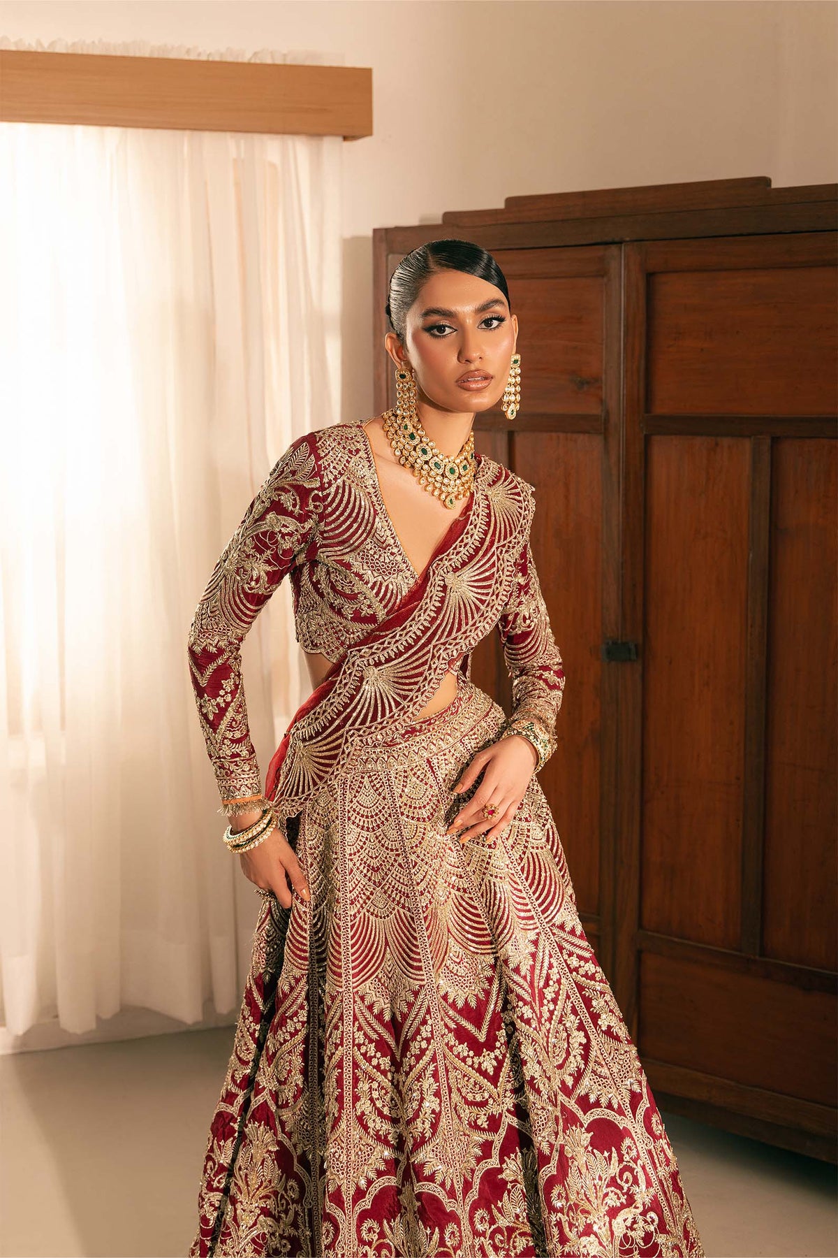 Maryam Hussain | Marwa Luxury Formals 24 | Moorni by Maryam Hussain - Designer Dress - Type: Ladies Clothes - Available at Libayah - 100% Original