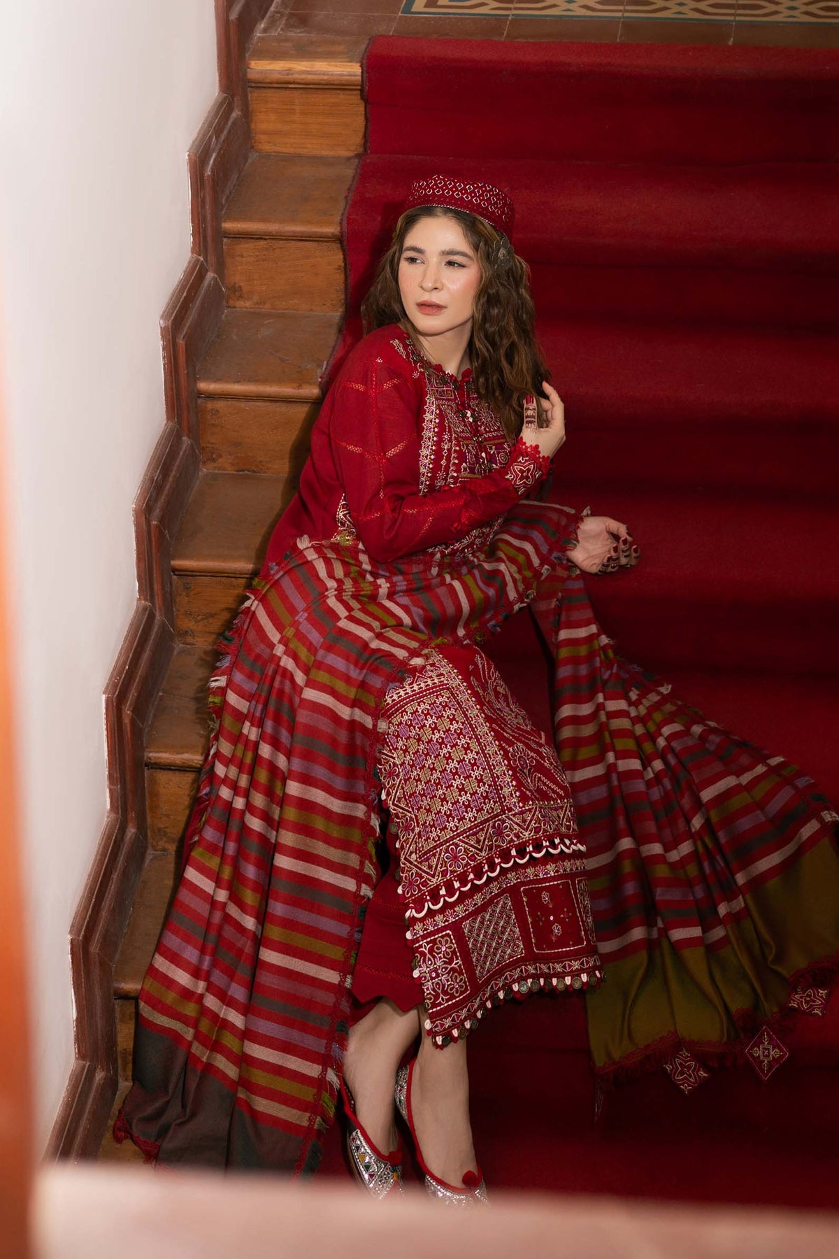 Maryam Hussain | Silk Edit |   Rose by Maryam Hussain - Designer Dress - Type: Ladies Clothes - Available at Libayah - 100% Original