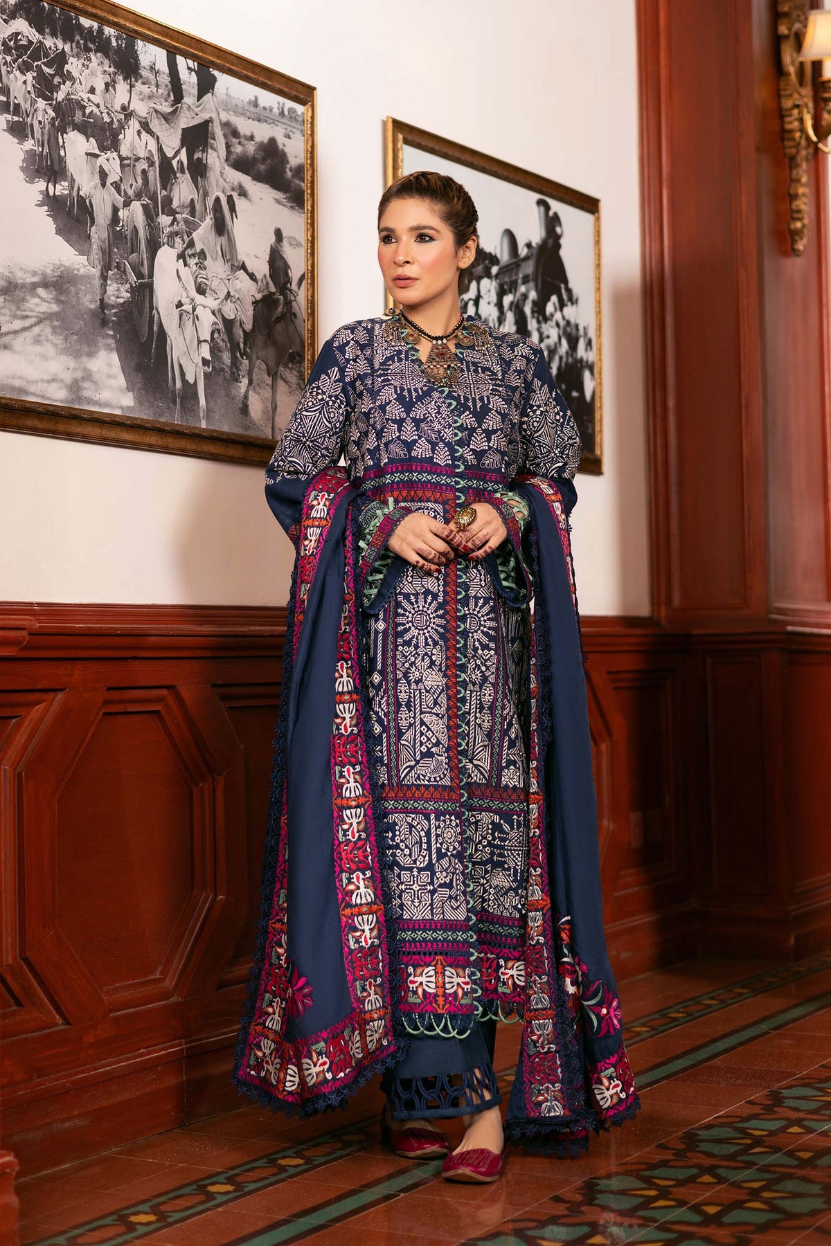 Maryam Hussain | Winter Shawl 2024 |  Breeze by Maryam Hussain - Designer Dress - Type: Ladies Clothes - Available at Libayah - 100% Original