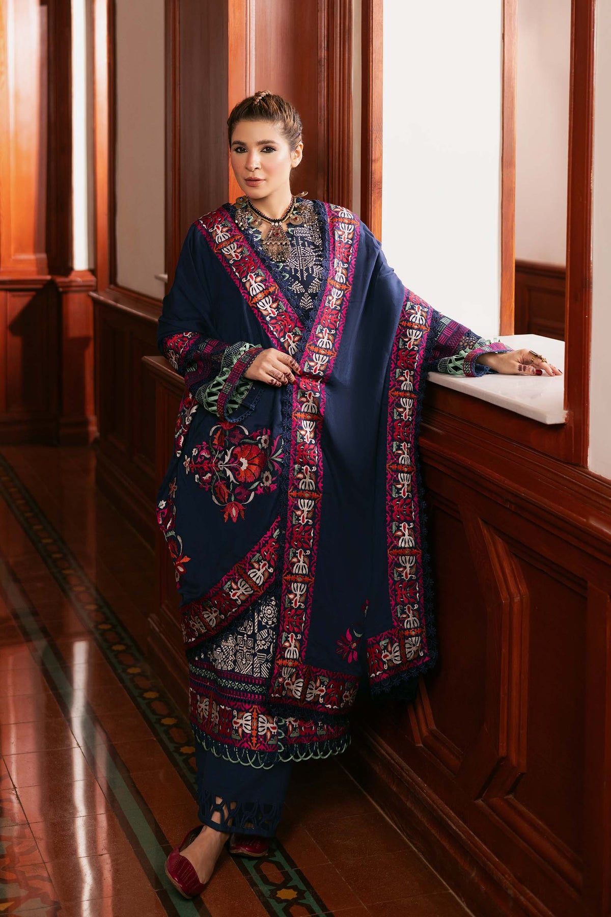 Maryam Hussain | Winter Shawl 2024 |  Breeze by Maryam Hussain - Designer Dress - Type: Ladies Clothes - Available at Libayah - 100% Original