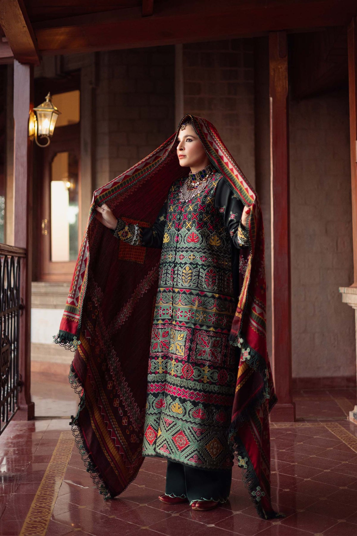 Maryam Hussain | Winter Shawl 2024 |  Forest by Maryam Hussain - Designer Dress - Type: Ladies Clothes - Available at Libayah - 100% Original
