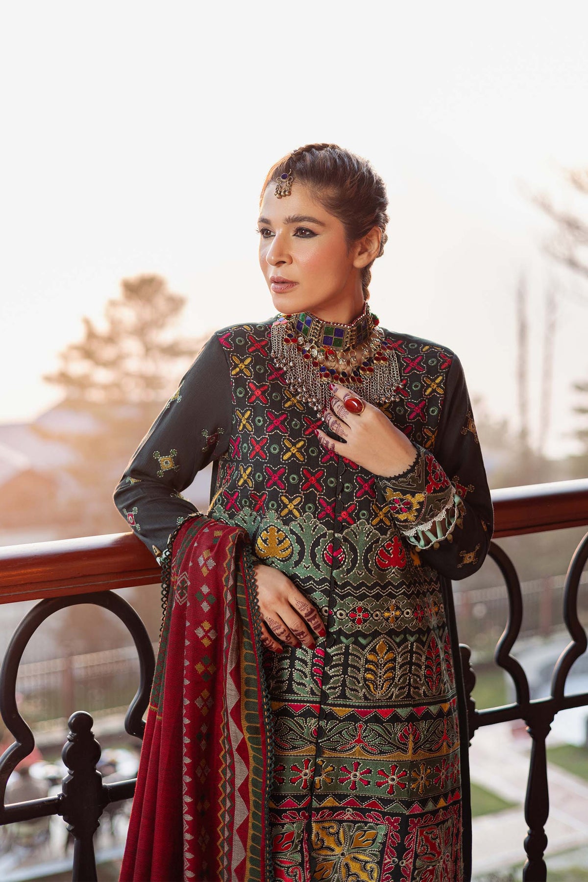 Maryam Hussain | Winter Shawl 2024 |  Forest by Maryam Hussain - Designer Dress - Type: Ladies Clothes - Available at Libayah - 100% Original
