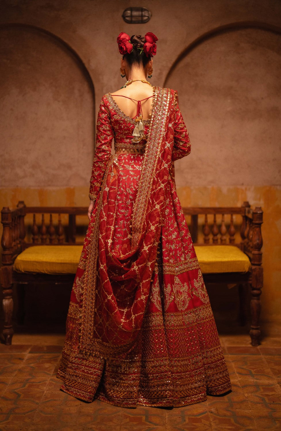 Maryum N Maria | Gul Posh Wedding Formals | ZAIB UN NISA - MS40065 by Maryum N Maria - Designer Dress - Type: Ladies Clothes - Available at Libayah - 100% Original