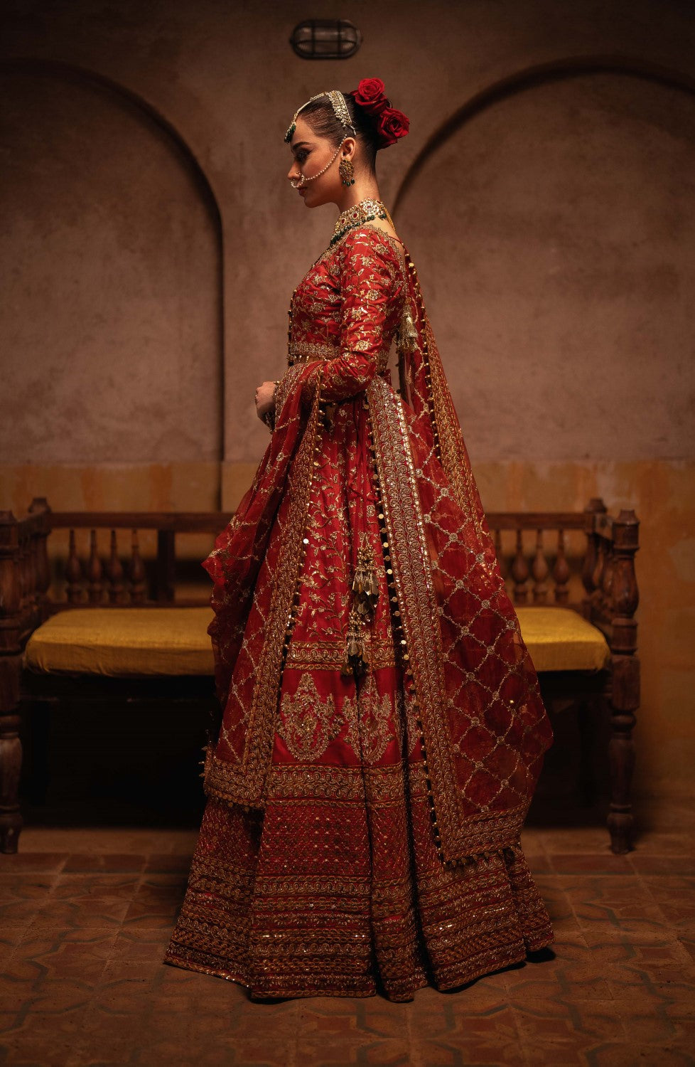 Maryum N Maria | Gul Posh Wedding Formals | ZAIB UN NISA - MS40065 by Maryum N Maria - Designer Dress - Type: Ladies Clothes - Available at Libayah - 100% Original