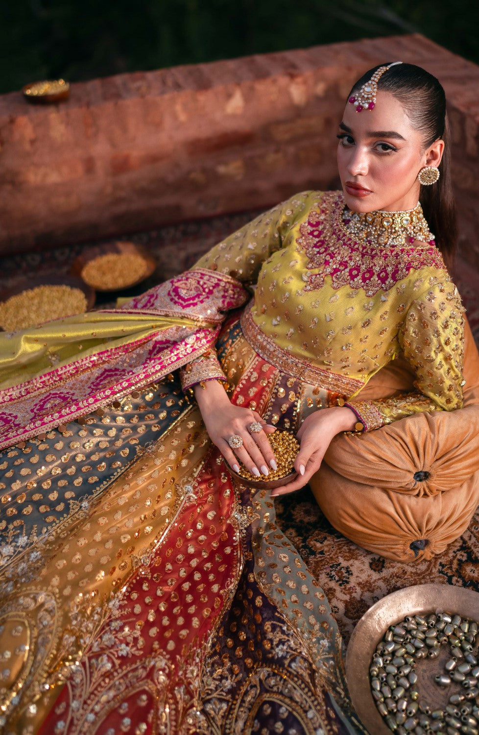 Maryum N Maria | Gul Posh Wedding Formals | PAKEEZA - MS40069 by Maryum N Maria - Designer Dress - Type: Ladies Clothes - Available at Libayah - 100% Original