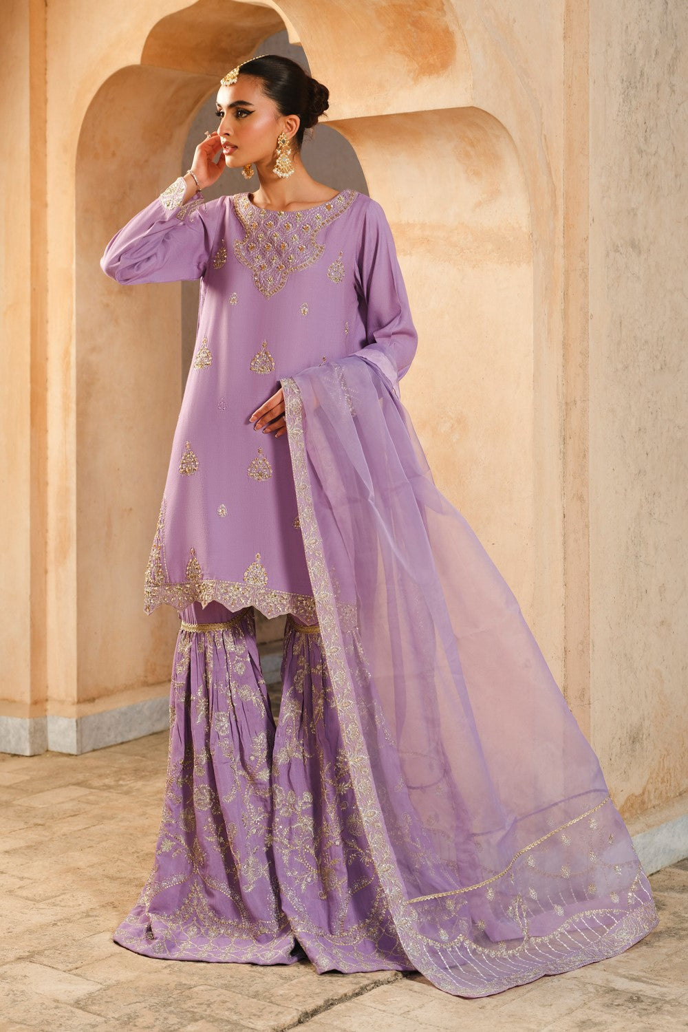 Maryum N Maria | Musk Formals |  TRESOR - FS40031 by Maryum N Maria - Designer Dress - Type: Ladies Clothes - Available at Libayah - 100% Original