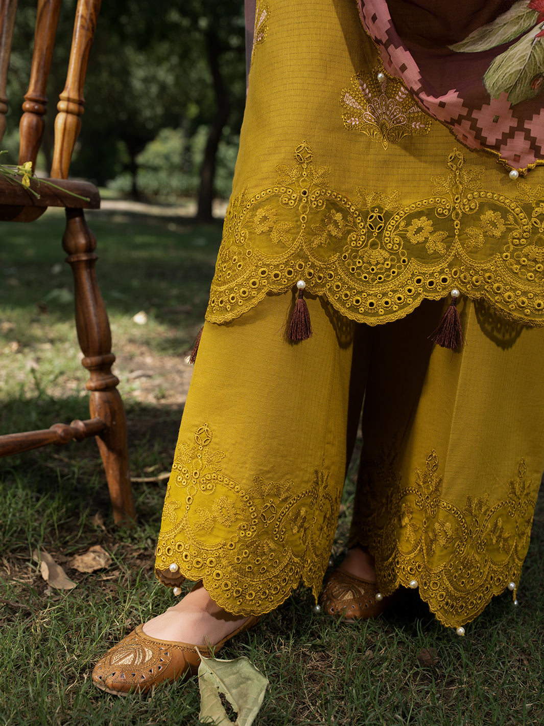 Hemstitch | The Garden Lawn | Matcha by Hemstitch - Designer Dress  - Type : Ladies Clothes - Available at Libayah - 100% Original 