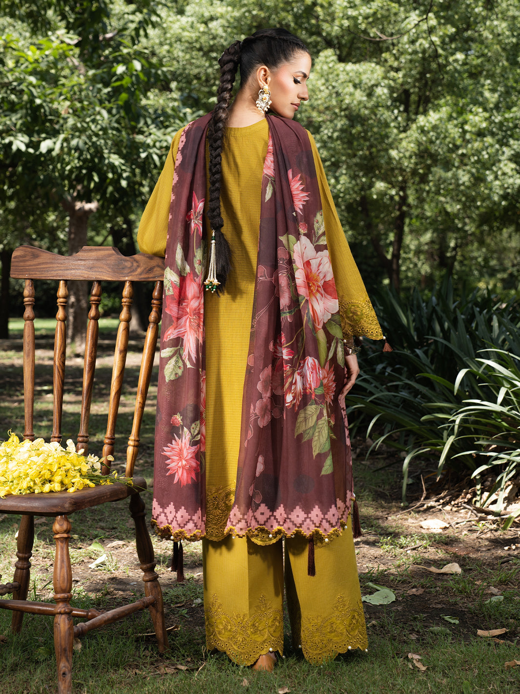 Hemstitch | The Garden Lawn | Matcha by Hemstitch - Designer Dress  - Type : Ladies Clothes - Available at Libayah - 100% Original 