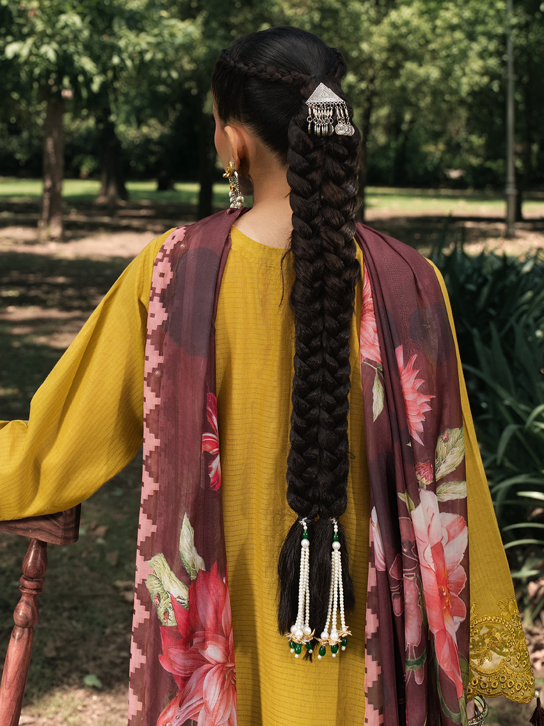 Hemstitch | The Garden Lawn | Matcha by Hemstitch - Designer Dress  - Type : Ladies Clothes - Available at Libayah - 100% Original 