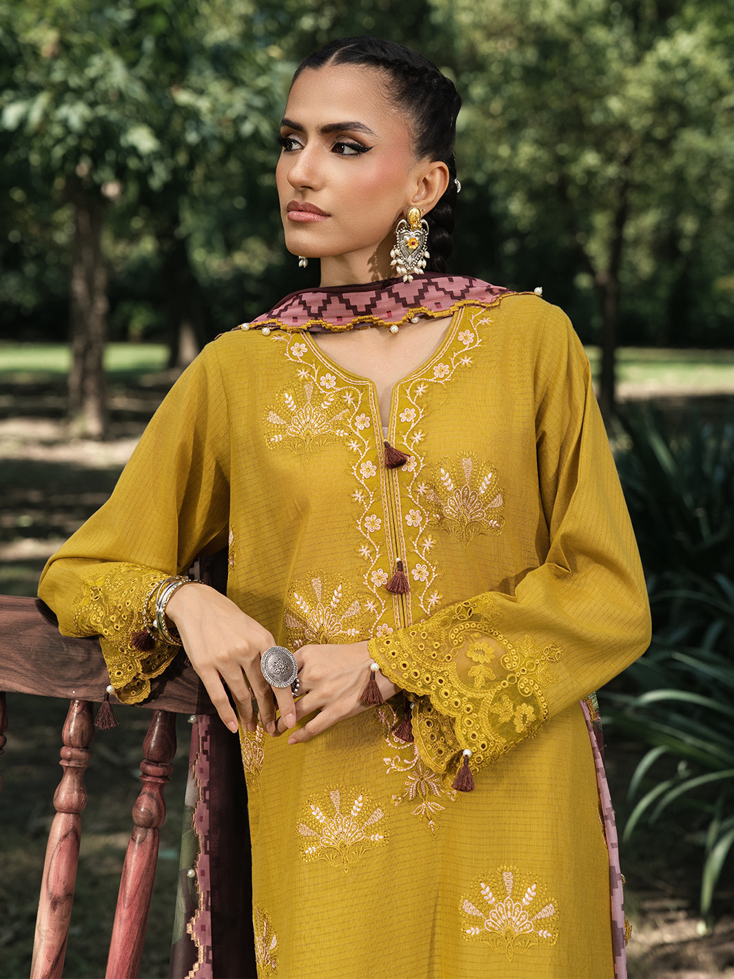 Hemstitch | The Garden Lawn | Matcha by Hemstitch - Designer Dress  - Type : Ladies Clothes - Available at Libayah - 100% Original 