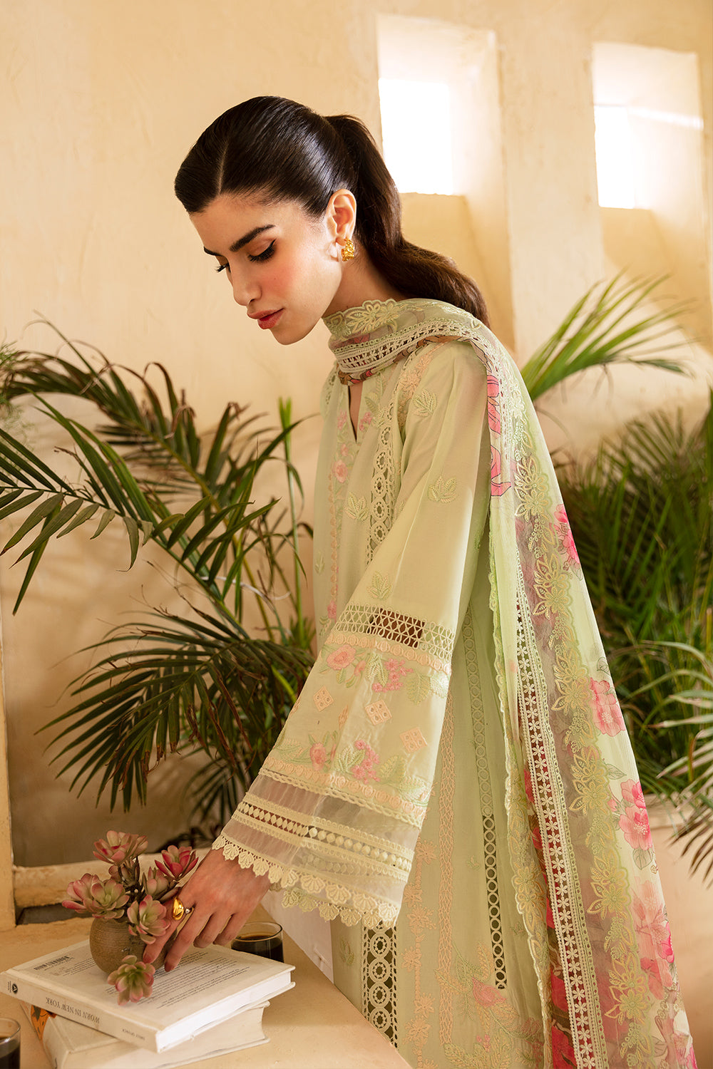 Azure | Luxury Premium Cambric 24 | Meadow Mist by Azure - Designer Dress - Type: Luxury - Available at Libayah - 100% Original