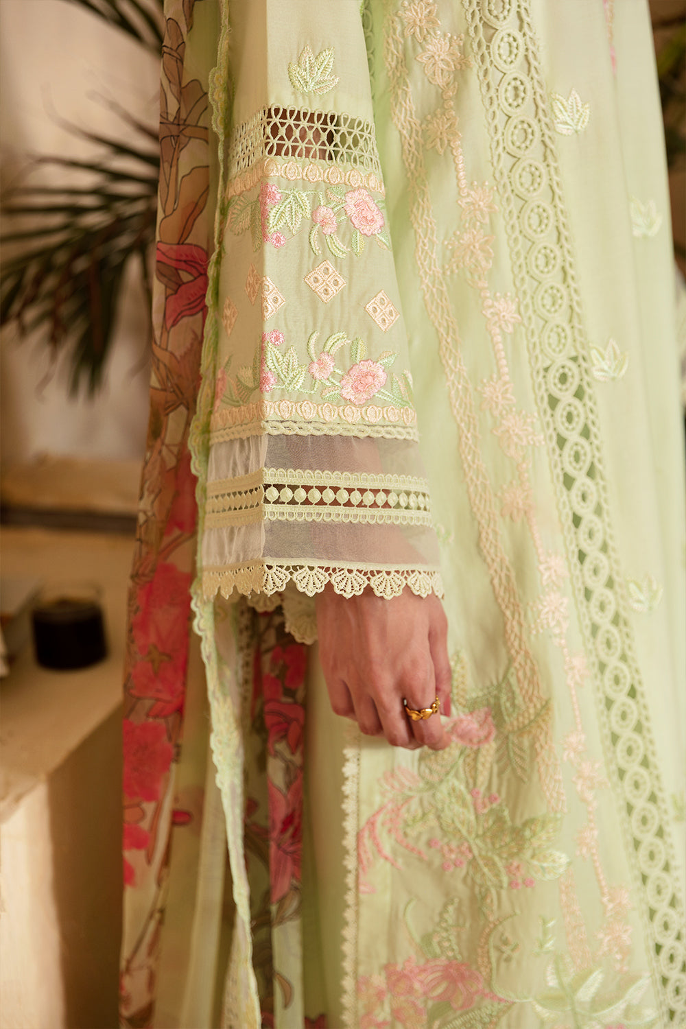 Azure | Luxury Premium Cambric 24 | Meadow Mist by Azure - Designer Dress - Type: Luxury - Available at Libayah - 100% Original