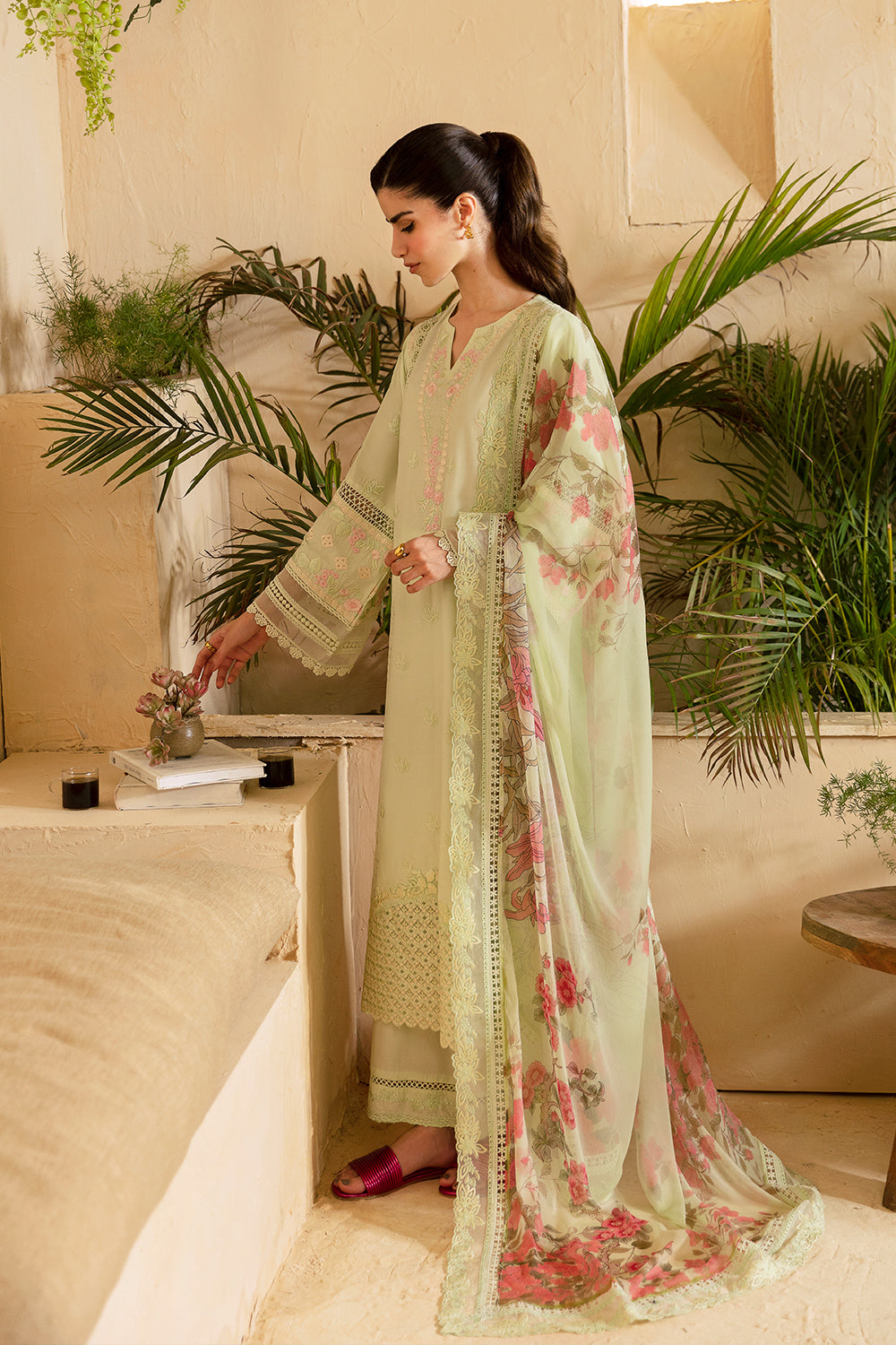 Azure | Luxury Premium Cambric 24 | Meadow Mist by Azure - Designer Dress - Type: Luxury - Available at Libayah - 100% Original