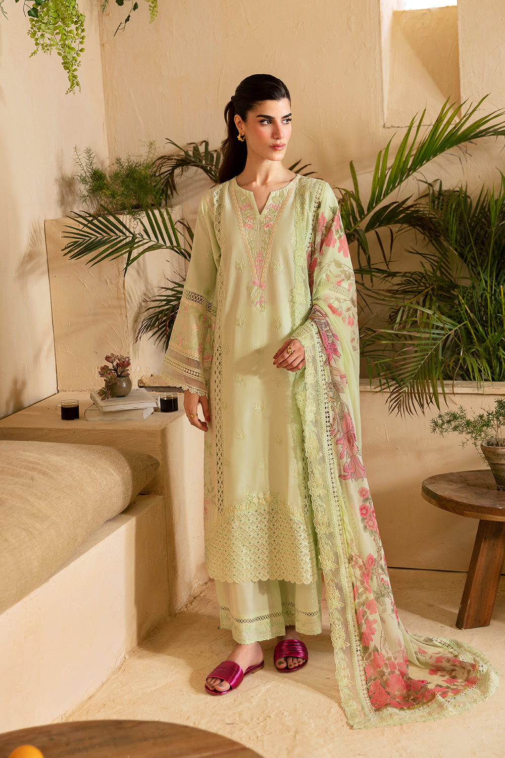 Azure | Luxury Premium Cambric 24 | Meadow Mist by Azure - Designer Dress - Type: Luxury - Available at Libayah - 100% Original