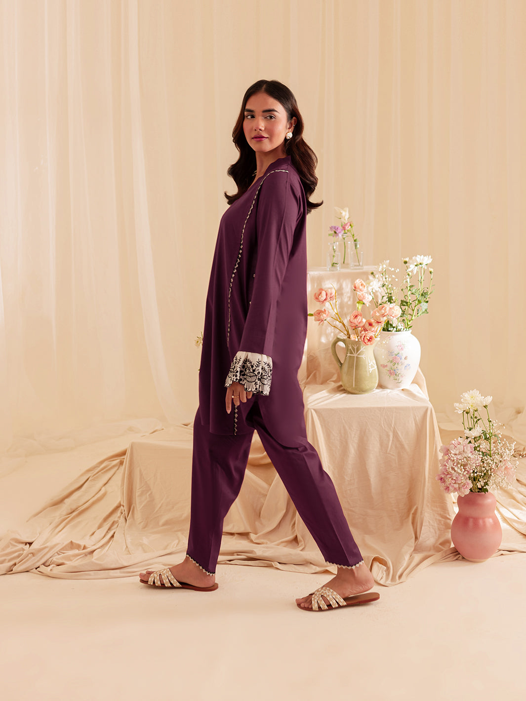 Mahnur | Petal Whispers Lawn Pret | Meadow by Mahnur - Designer Dress - Type: Ladies Clothes - Available at Libayah - 100% Original