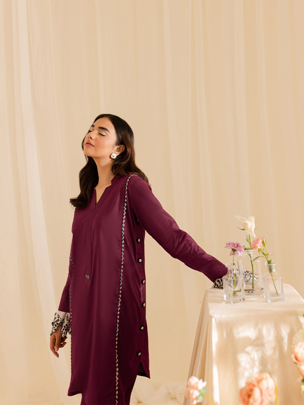 Mahnur | Petal Whispers Lawn Pret | Meadow by Mahnur - Designer Dress - Type: Ladies Clothes - Available at Libayah - 100% Original