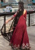 Meem | Luxury Eid Lawn 24 | MD-11 MAROON by Meem - Designer Dress - Type: Ladies Clothes - Available at Libayah - 100% Original