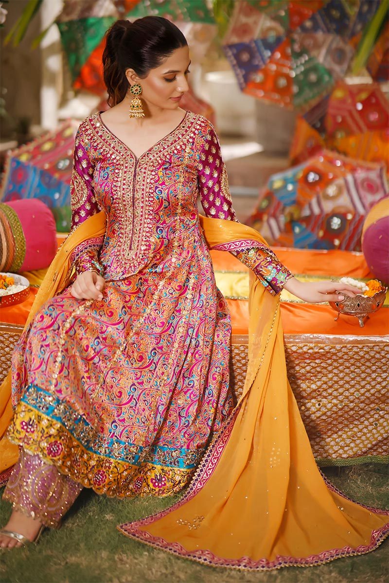 Sana Abbas | Wedding Formals | Meera by Sana Abbas - Designer Dress - Type: Ladies Clothes - Available at Libayah - 100% Original