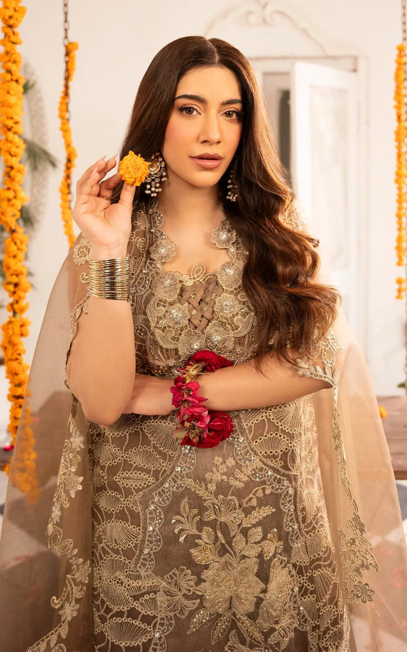 Asifa and Nabeel | Sunehri Eid 25 | Mehrunisa-(SEF25-07) by Asifa and Nabeel - Designer Dress - Type: Ladies Clothes - Available at Libayah - 100% Original
