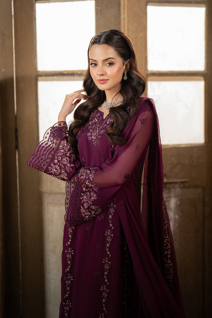 Azure | Ensembles Embroidered Formals | Merlot Grace by Azure - Designer Dress - Type: Ladies Clothes - Available at Libayah - 100% Original