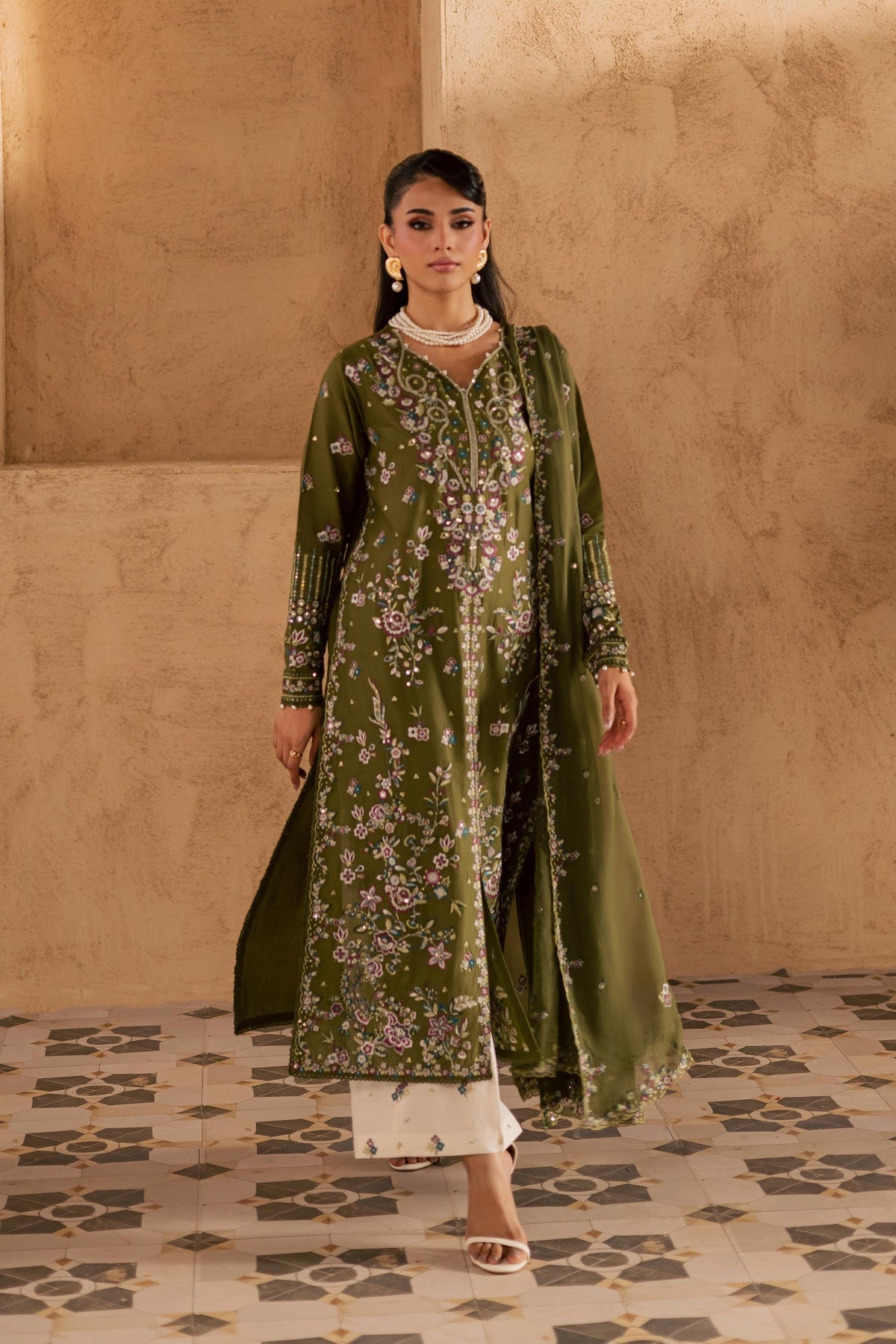 Batik | Festive Eid 26 | Meshal - by Libayah - Registered Vendor of : Batik - 100% Original Designer Dress