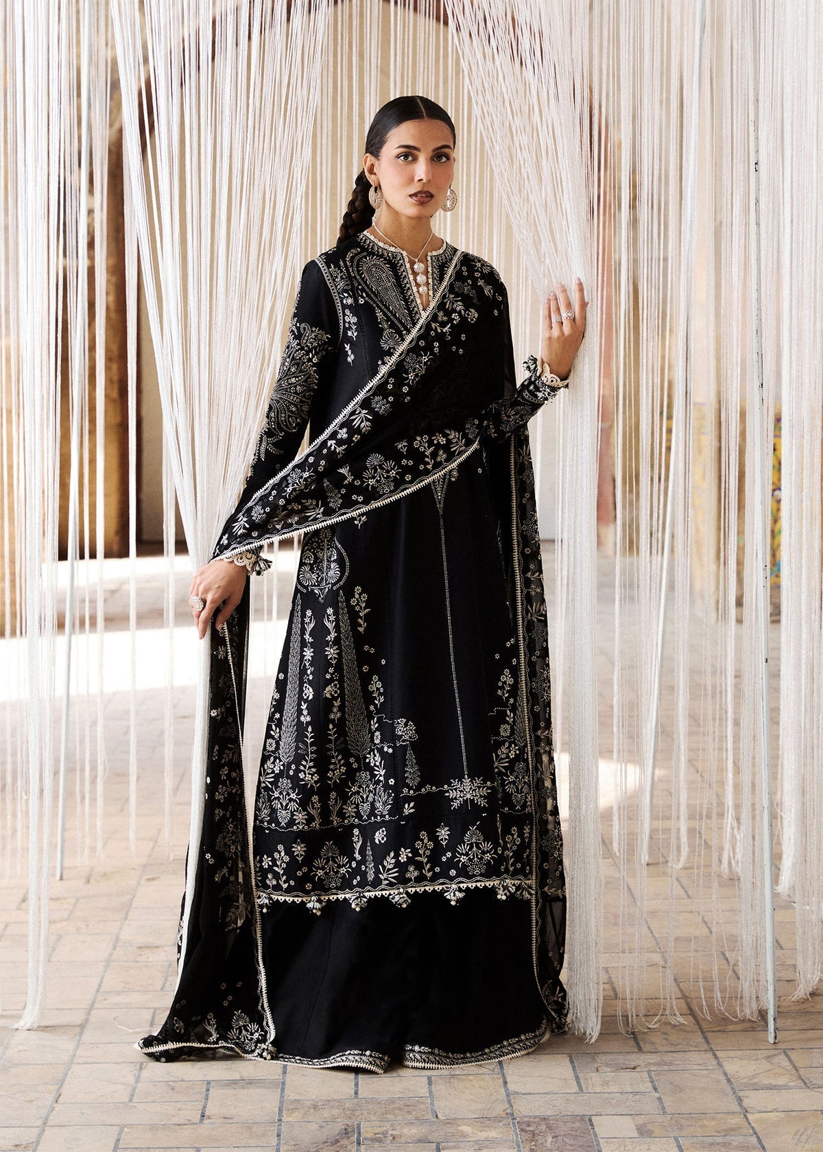 Hussain Rehar | Zan SS26 | Meshki by Hussain Rehar - Designer Dress  - Type : Ladies Clothes - Available at Libayah - 100% Original 