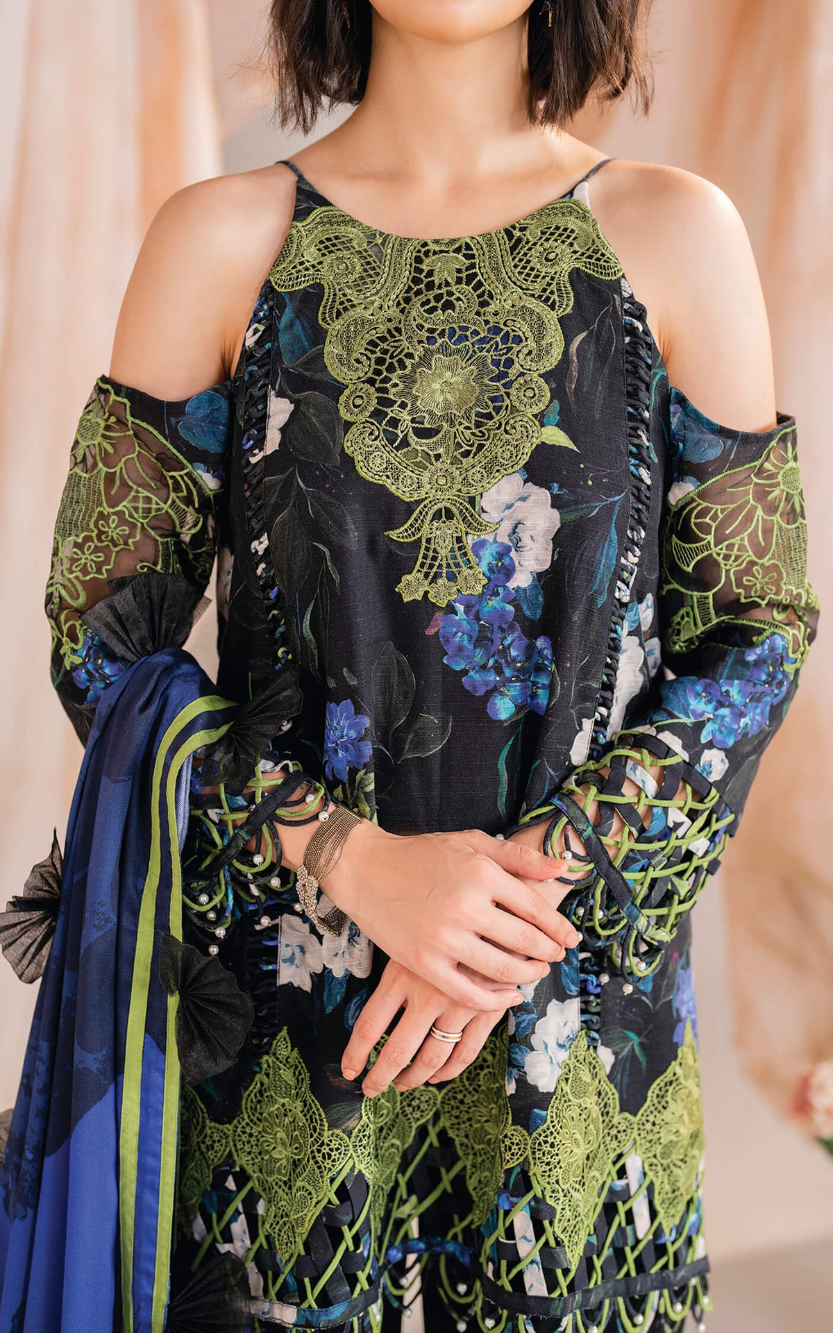 Asifa and Nabeel | Winter Meraki 24 | Midnight-MW-02 by Asifa and Nabeel - Designer Dress - Type: Ladies Clothes - Available at Libayah - 100% Original