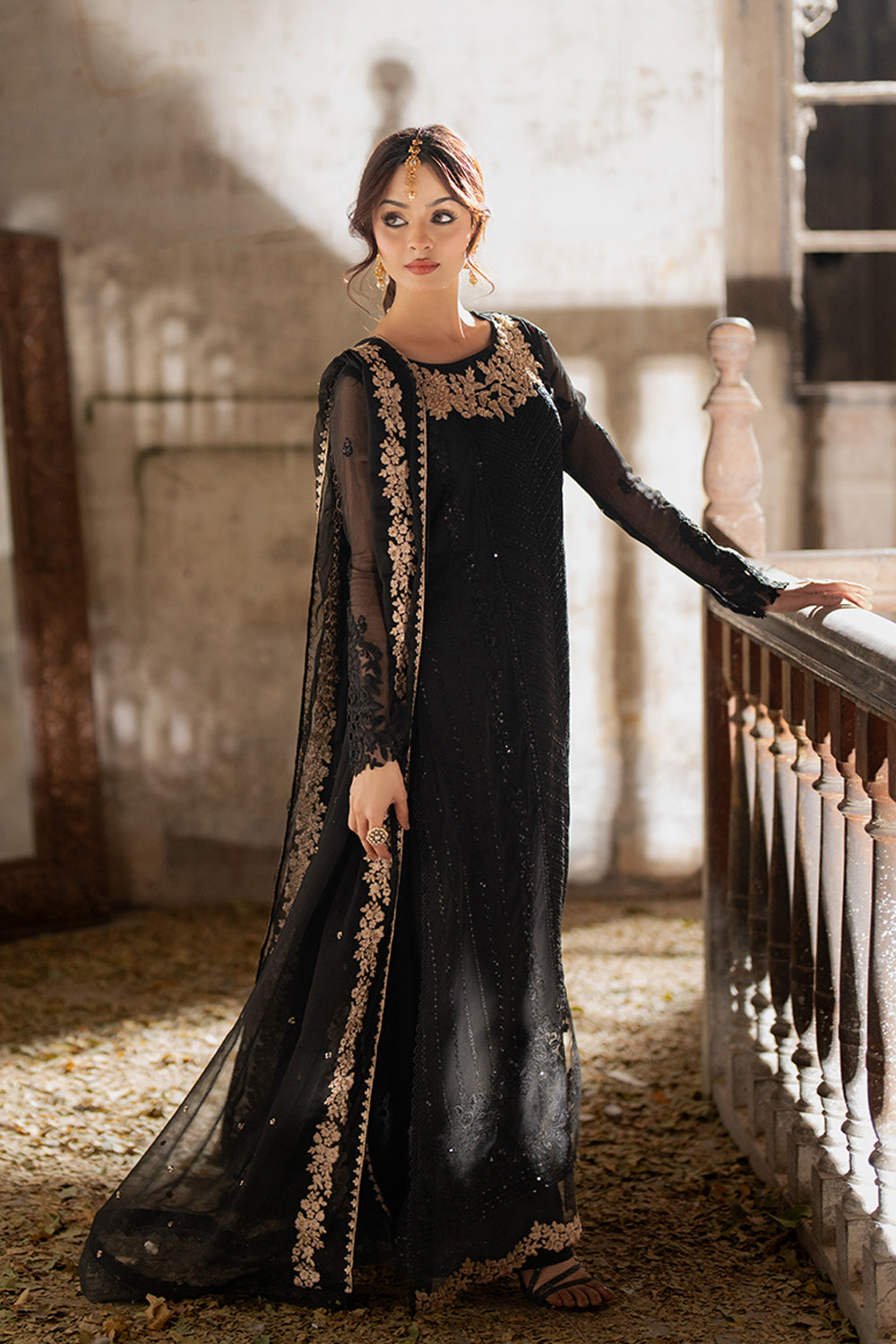 Azure | Ensembles | Midnight Veil by Azure - Designer Dress  - Type : Ladies Clothes - Available at Libayah - 100% Original 