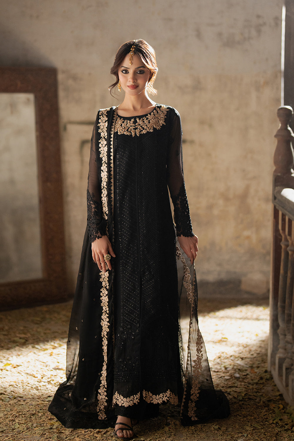 Azure | Ensembles Embroidered Formals | Midnight Veil by Azure - Designer Dress - Type: Ladies Clothes - Available at Libayah - 100% Original
