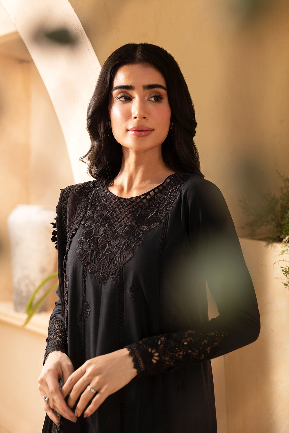 Azure | Luxury Premium Cambric 24 | Midnight Rose by Azure - Designer Dress - Type: Luxury - Available at Libayah - 100% Original