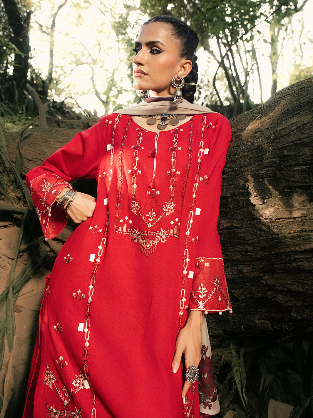 Hemstitch | The Garden Lawn | Midnight Rose by Hemstitch - Designer Dress  - Type : Ladies Clothes - Available at Libayah - 100% Original 