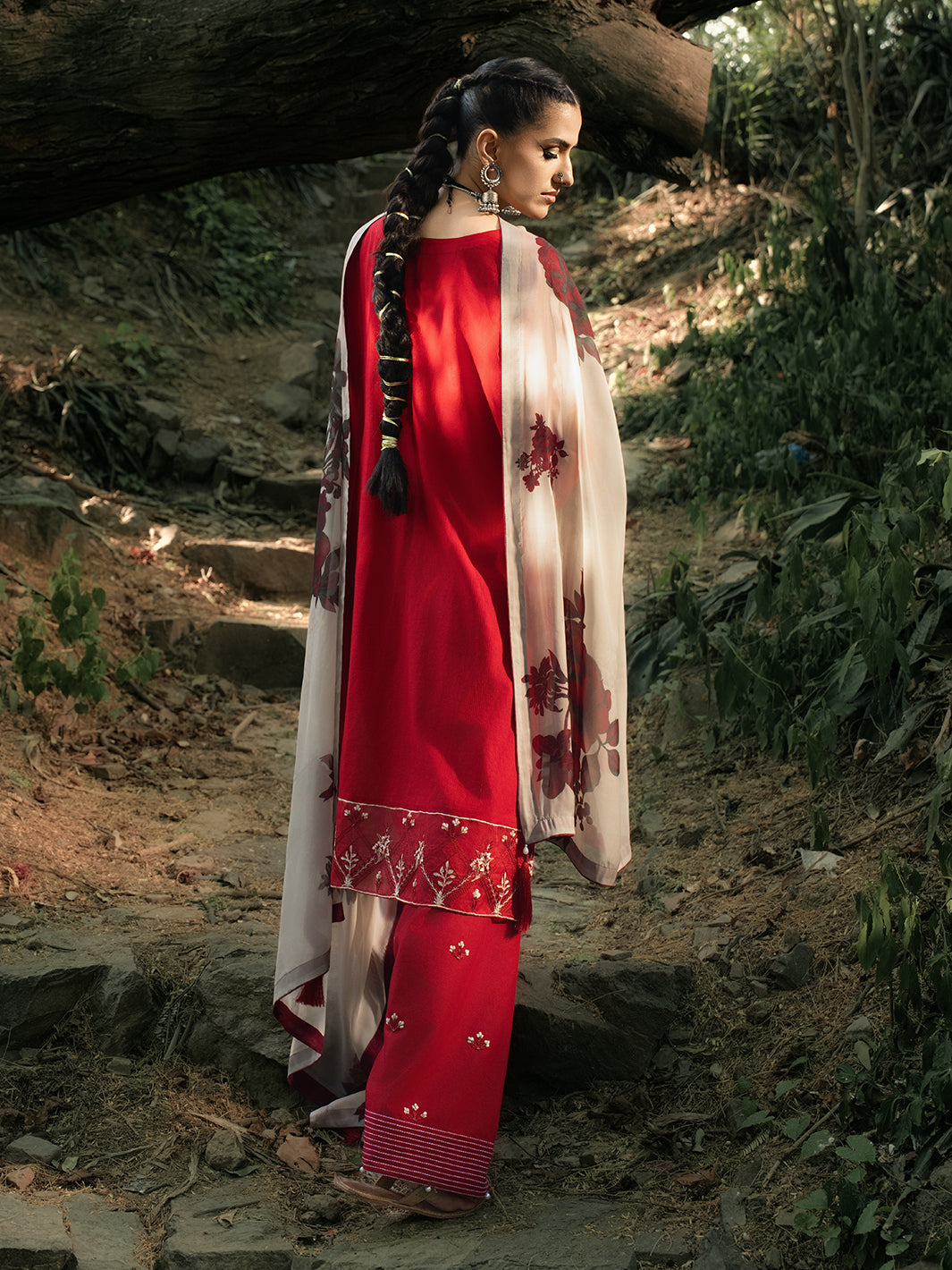 Hemstitch | The Garden Lawn | Midnight Rose by Hemstitch - Designer Dress  - Type : Ladies Clothes - Available at Libayah - 100% Original 